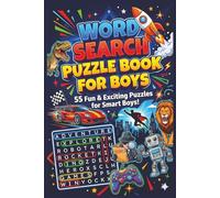 Word Search Puzzle Book for Boys: 55 Fun and Exciting Puzzles for Smart Boys! Easy To Read Print... Includes the Sports, Super Heroes and Wildlife ... Great for Vacations, Holidays and Free Time