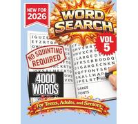 Word Search Puzzle Book- New for 2026! 4000 Words-NO SQUINTING REQUIRED! VOL 5!: Search Puzzle for adults/teens/seniors. Great for vacation, holidays at home, or other free time!