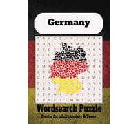 Word search puzzle on the topic of Germany:: Word search puzzle with easy-to-read print about City,Buildings and People, 6 x 9 (15.24 x 22.86 cm), 110 ... ... Gift for holidays, holidays and leisure