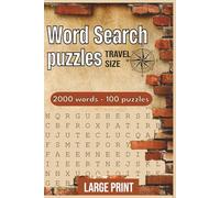 Word Search Puzzles: 100 Large Print Puzzles with 2000 Words for Adults & Seniors, non-repeating words in a compact large print format - perfect for trips, waiting rooms, and daily brain exercise.