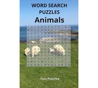 Word Search Puzzles Animals: Find the animal name in any direction | 6X9 inches, 110 pages | 55 Puzzles | Fun on vacation, or spare time. Great for a gift.