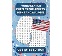 Word Search Puzzles for Adults, teens and all ages - US States Edition: Explore America from Coast to Coast with 50 Themed Puzzles and 1500 Words. A ... Book for All Ages, Perfect for Road Trips.