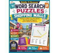 Word Search Puzzles Shopping Malls: Themed 3,000 Large Print Words, One Puzzle per Page for Teens, Adults and Seniors
