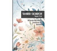 Word Search Regular Print: A Challenging Collection of 90 Word Search Puzzles in Easy-to-Read Regular Print - Compact 5”x8” Size, One Puzzle Per Page, ... Included for On-the-Go Brain Exercise