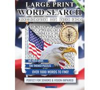 Word Search - U.S. Geography Large Print (30 pt): 100 Themed Puzzles, 1,000 Words to Find, Big Bold Grids Perfect for Seniors and Vision-Impaired