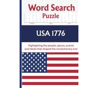 word search USA1776 puzzle: 55 Word search puzzles related to the year 1776, people, places and things in the USA