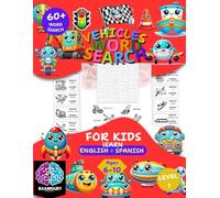 Word Search Vehicles for Kids LV1: Bilingual Fun with English and Spanish: Learn the Vehicles. Large Print Activity Book for Kids. Sopa de Letras infantil para aprender en inglés y español