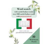 Word search with useful Italian words: over 1500 useful Italian words with pronunciation!