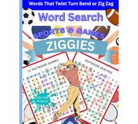 Word Search Ziggies SPORTS & GAMES: Words that Bend Twist Turn or Zig Zag