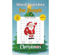 Word Searches for Joseph: 50+ puzzles for 4-8 year olds | Improve vocabulary and spelling | Christmas edition | Joseph's name on every page | Gift for Joseph
