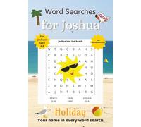 Word Searches for Joshua: 50+ puzzles for 4-8 year olds | Improve vocabulary and spelling | Holiday edition | Joshua's name on every page | Gift for Joshua