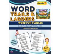 Word Trails & Word Ladders for Grade 5: Word Fun Puzzles for Kids Ages 9-11