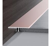 WORDFUN Bande De Transition en T Aluminium, 270cm Baguettes De Finition pour Seuils De Porte Et Sols De Raccordement, Bande De Bordure De Seuil, pour Bois/carrelage/Vinyle(Purplegold,20mm)