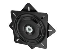 WORDFUN Base De Plateau Tournant Base Ronde Rotative Silencieuse Roulement À Bille Rotatif Support Rotatif À 360° for Tabourets Bar, Chaises, Tabourets, Support Table Bureau TV（Noir/Carrée）