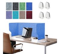 WORDFUN Cloison Acoustique De Bureau, 60/80/100/120cm Portable Séparateur De Confidentialité De Table, Écran De Confidentialité Autoportant, pour Bureau, École Et Télétravail(SkyBlue,120cm)
