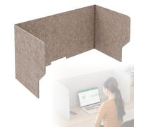 WORDFUN Desk Divider, Séparateur De Confidentialité De Table, Cloison Bureau, Panneau Separation De Table, 60 80 100 120cm Panneau De Protection De L'intimité, pour Classe, Le Bureau(Lightbrown,60cm)