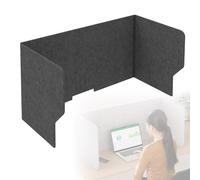 WORDFUN Desk Divider, Séparateur De Confidentialité De Table, Cloison Bureau, Panneau Separation De Table, 60 80 100 120cm Panneau De Protection De L'intimité, pour Classe, Le Bureau(Darkgray,60cm)