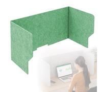 WORDFUN Desk Divider, Séparateur De Confidentialité De Table, Cloison Bureau, Panneau Separation De Table, 60 80 100 120cm Panneau De Protection De L'intimité, pour Classe, Le Bureau(Green,120cm)