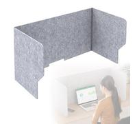 WORDFUN Desk Divider, Séparateur De Confidentialité De Table, Cloison Bureau, Panneau Separation De Table, 60 80 100 120cm Panneau De Protection De L'intimité, pour Classe, Le Bureau(Lightgray,80cm)