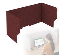 WORDFUN Desk Divider, Séparateur De Confidentialité De Table, Cloison Bureau, Panneau Separation De Table, 60 80 100 120cm Panneau De Protection De L'intimité, pour Classe, Le Bureau(Claret,120cm)