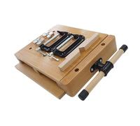 WORDFUN Établi Portable, Étau Réglable en Bois Dur pour Établi, Banc De Rabot, Portable Table De Travail, Multifonctions Table De Serrage, pour Garage, Studio, DIY Domicile