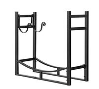 WORDFUN Étagère À Bûches De Chauffage, Support pour Bois De Chauffage Rangement, Support De Stockage De Bois De Chauffage, Porte-bûches Range Bûches, Intérieurs Et Extérieurs