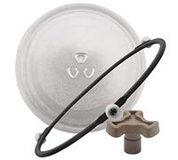 WORDFUN Plateau Tournant pour Micro Ondes Universel, Plateau Tournant en Verre, Résistant À La Chaleur, Rechange Plateau, Remplacement pour Micro-Ondes, 245mm 270mm