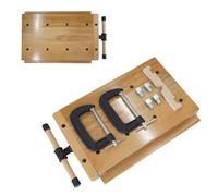 WORDFUN Portable Table De Travail, Étau en Bois Dur pour Établi, Établi Réglable pour La Maison, Les Ateliers De Menuiserie Et L'équipement D'enseignement pour La Fixation Et Le Traitement du Bois