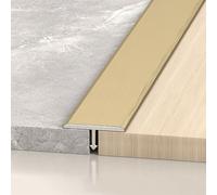 WORDFUN Profilé De Transition en T en Aluminium, 2.7M Barre De Seuil Métal, Bande De Séparation, Baguettes De Finition pour Transitions De Sol Entre Seuils Carrelages Sols Bois Tapis(Copper,30mm)