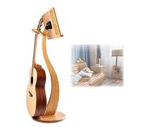 WORDFUN Pupitre De Musique en Bambou, Guitare Violon Ukulélé Support De Musique, Panneau Flip De 340 DegréS, Pupitre en Bois pour Orchestre, Partition en Livres, Pupitre D'orchestre