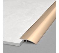 WORDFUN Rampe De Seuil en Aluminium, Profilés De Transition De De Sol, Convient pour Pente De 0.8-3.5cm, L 90 Cm, Bandes De Garniture De Tapis, pour Joindre Les Interstices du Sol(Gold,4.2cm)