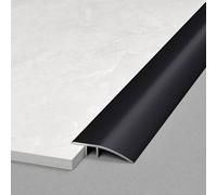 WORDFUN Rampe De Seuil en Aluminium, Profilés De Transition De De Sol, Convient pour Pente De 0.8-3.5cm, L 90 Cm, Bandes De Garniture De Tapis, pour Joindre Les Interstices du Sol(Black,4.2cm)