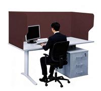 WORDFUN Séparateur De Confidentialité De Table, RéDuire Le Bruit, Cloison Acoustique De Bureau Feutre, Léger Et Portable, Cloison De Separation, pour L'école, Le Bureau, La Bibliothèque(Claret,60cm)