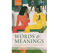 Words And Meanings: Lexical Semantics Across Domains, Languages, And Cultures