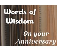 Words of Wisdom On your Anniversary: A Keepsake Memory & Message Book for Special Occasions | Collect Advice, Stories, Photos & Well-Wishes from Friends & Family