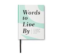 Words to Live By Compendium : 52 Weeks of Possibility, One Word at A Time - un journal guidé rempli de citations réconfortantes et d'invites attentionnées pour rester inspiré toute l'année.
