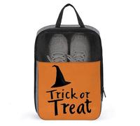 Words Trick Or Treat Sac à chaussures Chapeau de sorcière pour Voyage Usage quotidien Sac de rangement anti-poussière Pochette à chaussures de golf