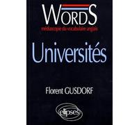 WORDS UNIVERSITES.: médiascopie du vocabulaire anglais