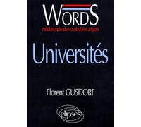 WORDS Universités Médiascopie du vocabulaire anglais - Florent Gusdorf - Ellipses - broché - Scolaire / Universitaire