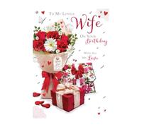 Words & Wishes Carte d'anniversaire Inscription To My Lovely Wife with All My Love