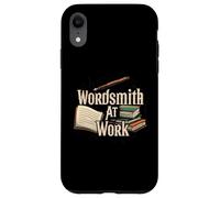 Wordsmith at Work Vintage Writer & Author Pen Book Lover Coque pour iPhone XR