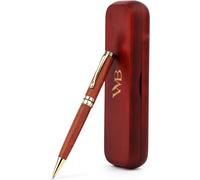 Wordsworth And Black Ballpoint Pen Set - Stylo De Luxe Époustouflant En Bambou Bois De Rose,Finition Or,Rechargeable,Meilleur Stylo Pour Hommes & Femmes,Recharge D'encre