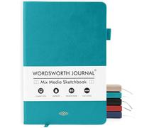 Wordsworth & Black Carnet Techniques Mixtes, 96 Pages, Papier A5, Turquoise