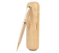 Wordsworth & Black Porte-Mine en Bambou 0,7mm de Luxe | Cadeau Unisexe, Érable, Mécanisme Rotatif, 20 Mines HB, Croquis, Élégant, Ingénieurs et Architectes