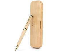 Wordsworth & Black Stylo à Bille en Bambou de Luxe, Rechargeable