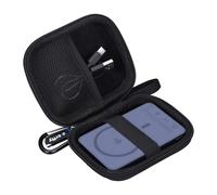worfty Étui pour batterie externe Baseus Picogo 0,8 cm 1,3 cm Ultra fin 5000 mAh MagSafe - Sac de rangement de voyage rigide, boîte uniquement (noir)