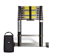 WORHAN 2.6 M Air absenkungs Technologie. Échelle télescopique en Aluminium échelle en Aluminium Échelle Échelle télescopique Multifonctions Aluminium 260 cm 1K2.6Air+Bag