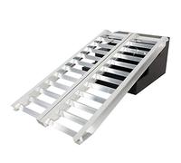 WORHAN 2 Rampes de Chargement 180cm (Une Paire) 4000kg Robuste Rigidité Extrême Aluminium Plate-Forme Auto Voiture ATV Moto Rampe Tracteur Pelleteuse HR6