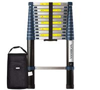 WORHAN Echelle de 3.8m Télescopique Pro Aluminium Anodisé Solide Extensible 380cm ( 3.8m C-Line) 1K3.8C
