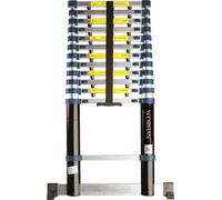 WORHAN Échelle télescopique 3.8m TÉLÉCOPIEUR ALU ÉCHELLE D'ATTAQUE ALU Échelle TÉLÉCOPIEUR MULTIFONCTIONS 380cm 1K3.8A
